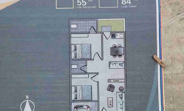 Rumah Type 55/84 dekat Bundaran Samata Gowa