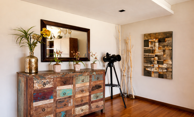 Casa Premiun de Revista, Gran Jardín, Terraza con Chimenea.