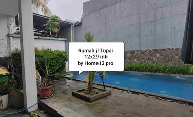 Rumah Jl Tupai 12x29 mtr dekat serigala onta lama Ratulangi