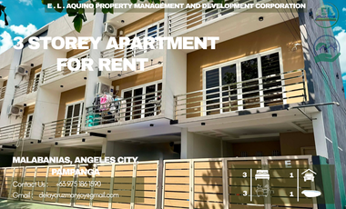 3 STOREY APARTMENT FULLY FURNISHED FOR RENT LOCATED IN A SECURED SUBDIVISION AT MALABANIAS