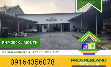 COMMERCIAL LOT FOR LEASE – PRIME LOCATION IN QUEZON CITY