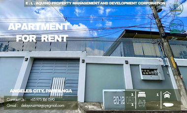 APARTMENT STUDIO UNIT FOR RENT 1 BEDROOM FURNISHED LOCATED IN A SAFE SUBDIVISION NEAR CLARK