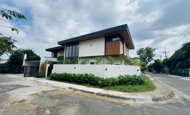 Modern Tropical Asian Design Fully Furnished 2Storey Corner House and Lot with Pool for Sale in Pasong Tamo, Quezon City