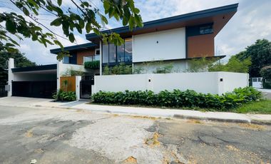 Modern Tropical Asian Design Fully Furnished 2Storey Corner House and Lot with Pool for Sale in Pasong Tamo, Quezon City