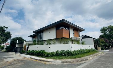 Modern Tropical Asian Design Fully Furnished 2Storey Corner House and Lot with Pool for Sale in Pasong Tamo, Quezon City