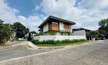 Modern Tropical Asian Design Fully Furnished 2Storey Corner House and Lot with Pool for Sale in Pasong Tamo, Quezon City