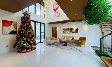 Modern Tropical Asian Design Fully Furnished 2Storey Corner House and Lot with Pool for Sale in Pasong Tamo, Quezon City