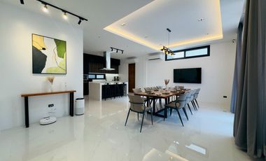 Modern Tropical Asian Design Fully Furnished 2Storey Corner House and Lot with Pool for Sale in Pasong Tamo, Quezon City