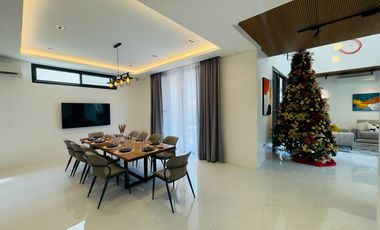 Modern Tropical Asian Design Fully Furnished 2Storey Corner House and Lot with Pool for Sale in Pasong Tamo, Quezon City