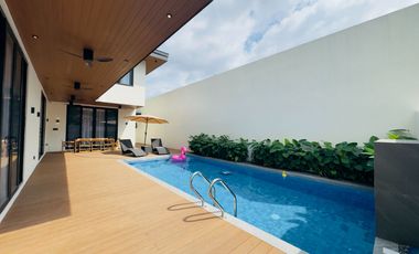 Modern Tropical Asian Design Fully Furnished 2Storey Corner House and Lot with Pool for Sale in Pasong Tamo, Quezon City