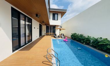 Modern Tropical Asian Design Fully Furnished 2Storey Corner House and Lot with Pool for Sale in Pasong Tamo, Quezon City