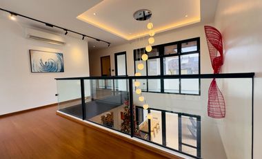 Modern Tropical Asian Design Fully Furnished 2Storey Corner House and Lot with Pool for Sale in Pasong Tamo, Quezon City