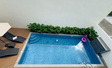 Modern Tropical Asian Design Fully Furnished 2Storey Corner House and Lot with Pool for Sale in Pasong Tamo, Quezon City
