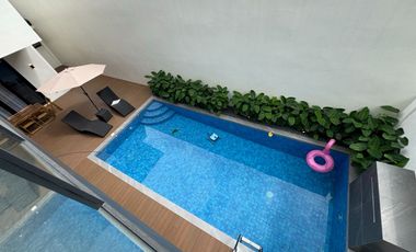 Modern Tropical Asian Design Fully Furnished 2Storey Corner House and Lot with Pool for Sale in Pasong Tamo, Quezon City