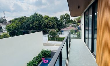 Modern Tropical Asian Design Fully Furnished 2Storey Corner House and Lot with Pool for Sale in Pasong Tamo, Quezon City