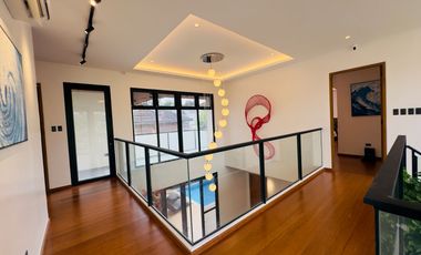 Modern Tropical Asian Design Fully Furnished 2Storey Corner House and Lot with Pool for Sale in Pasong Tamo, Quezon City