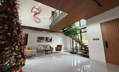 Modern Tropical Asian Design Fully Furnished 2Storey Corner House and Lot with Pool for Sale in Pasong Tamo, Quezon City