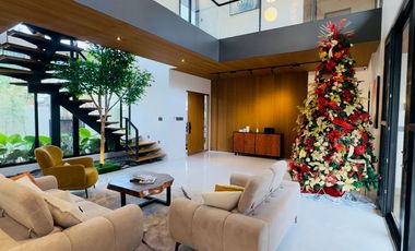 Modern Tropical Asian Design Fully Furnished 2Storey Corner House and Lot with Pool for Sale in Pasong Tamo, Quezon City