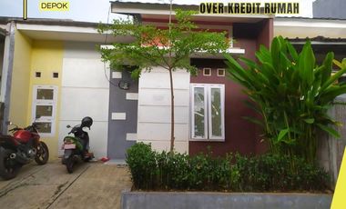 Jual Rumah Over Kredit dkt Stasiun KA 79JT di Cluster Cipayung Depok