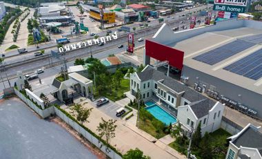 Luxury House for Sale at The Matias Ratchaphruek–Chaengwattana, Largest Plot 156.7 sq.w., Opposite Robinson Ratchaphruek
