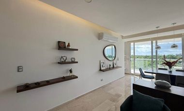 INCREIBLE DEPARTAMENTO AMUEBLADO EN BREZZA TOWERS, ENTRADA DE LA ZONA HOTELERA