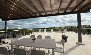 INCREIBLE DEPARTAMENTO AMUEBLADO EN BREZZA TOWERS, ENTRADA DE LA ZONA HOTELERA