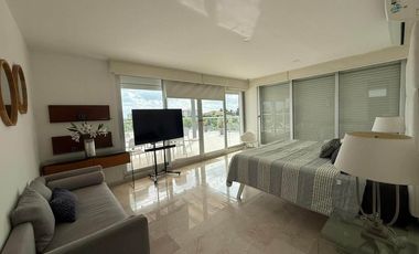 INCREIBLE DEPARTAMENTO AMUEBLADO EN BREZZA TOWERS, ENTRADA DE LA ZONA HOTELERA