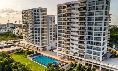 INCREIBLE DEPARTAMENTO AMUEBLADO EN BREZZA TOWERS, ENTRADA DE LA ZONA HOTELERA