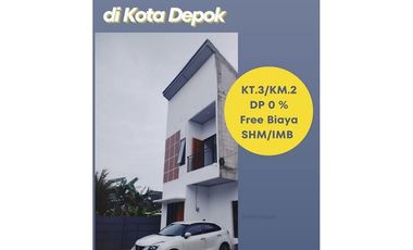 Rumah New 2 Lantai di Sukamaju Baru Depok - Cicilan Mulai 3 JT an Dapat Pegawai Kontrak