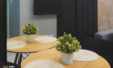 Fully-Furnished 2 Bedroom Unit with Balcony for Rent in Unit B021016 Tower 2 Bloom Residences Paranaque City