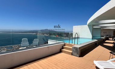 Arriendo Departamento 2D / 2B + E y B, con full Vista al mar
