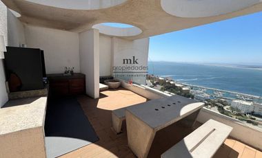 Arriendo Departamento 2D / 2B + E y B, con full Vista al mar