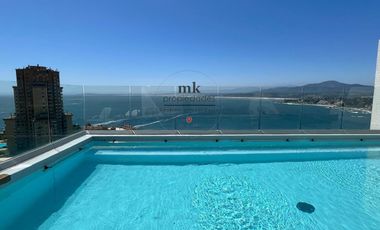 Arriendo Departamento 2D / 2B + E y B, con full Vista al mar