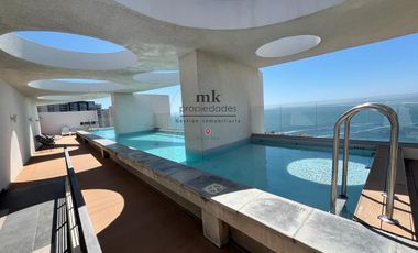 Arriendo Departamento 2D / 2B + E y B, con full Vista al mar