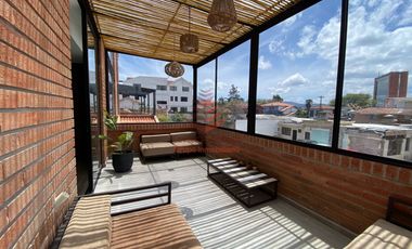 En arriendo departamento amoblado de 1 dormitorio a 1 cuadra del Parque de la Madre -  Suite en Renta