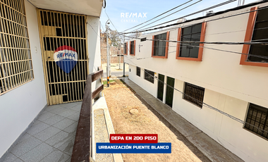 Amplio Departamento En Alquiler En 2Do Piso - Urb. Puente Blanco (Ica)