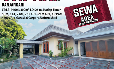 DISEWAKAN RUMAH MEWAH DI SOLO DEKAT PARAGON MALL