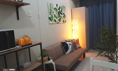 Fully-Furnished 1 Bedroom Unit with balcony for Rent in Unit B020263 Tower 2 Shore 2 Residences Pasay City