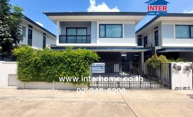 Two-story semi-detached house, 35.6 sq.wah, Britania Khukot Station Village, Soi Lam Luk Ka 13, Lam Luk Ka Road, Phaholyothin Road, Lam Luk Ka,