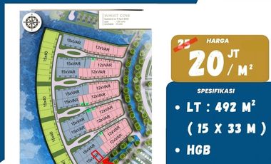 Tanah dijual di Centre Point of Indonesia (CPI), Panambungan, Mariso, Makassar, Sulawesi Selatan