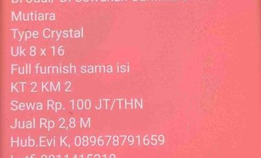 Rumah disewakan di Summarecon Mutiara, Bulurokeng, Biringkanaya, Makassar, Sulawesi Selatan