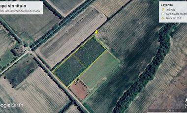 Amplio lote de 2,5 has rurales ideal amplia quinta o chacra