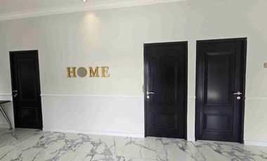 Rumah design American modern house dengan lebar muka 16m dan luas tanah 510 m dengan KT 6 dan 6 KM