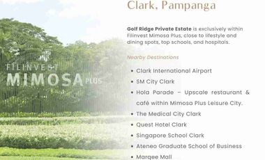 Golf Ridge Mimosa Clark Pampanga Philippines