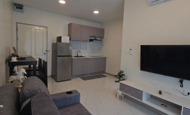 Condo for sale (newly  whole room), size 36 sq m., near BTS Punnawithi, Sukhumvit 101/1, 9th floor, pool view, 1.95 baht. (healthy rubber mattresses.