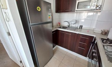 Valparaíso | Acogedor depto amoblado con vista a la bahía en Edificio Borde Bahía, Playa Ancha, ideal para estudiante o pareja