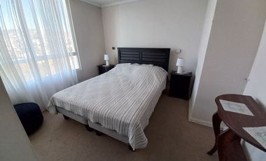 Valparaíso | Acogedor depto amoblado con vista a la bahía en Edificio Borde Bahía, Playa Ancha, ideal para estudiante o pareja