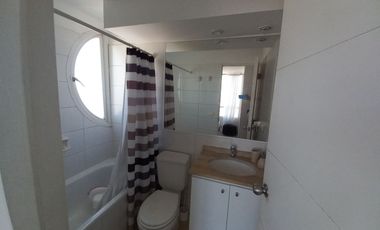 Valparaíso | Acogedor depto amoblado con vista a la bahía en Edificio Borde Bahía, Playa Ancha, ideal para estudiante o pareja