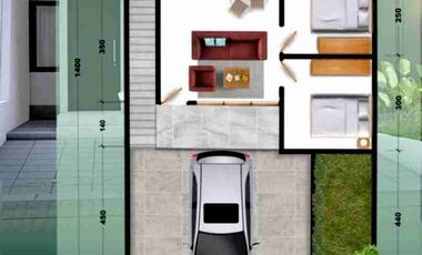 Rumah Type 36/98 Perintis KM 3 dekat Kampus Unhas Kota Makassar