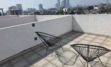 Departamento Amueblado con Balcón y Roof Garden Privado en Renta | Lázaro Cárdenas 71 | Centro CDMX